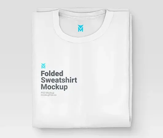Folded Sweatshirt Mockup 1