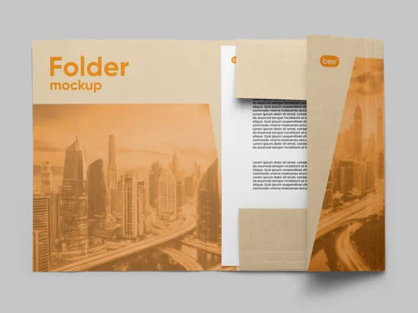 Folder with Letterhead Mockup 1