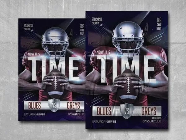 Football Time at Sport Club Flyer Template 1