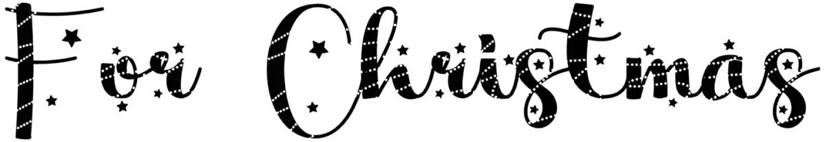 For Christmas Font 1