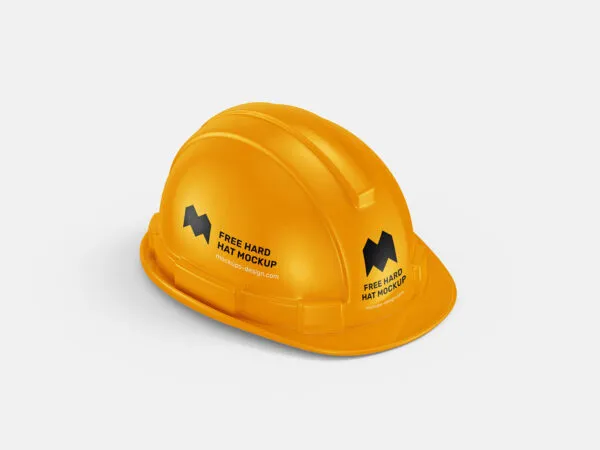 Four Perspective View of a Hard Hat Mockups 1