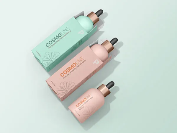 Free Dropper Bottle Packaging Mockup 1