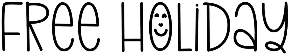 Free Holiday Font 1