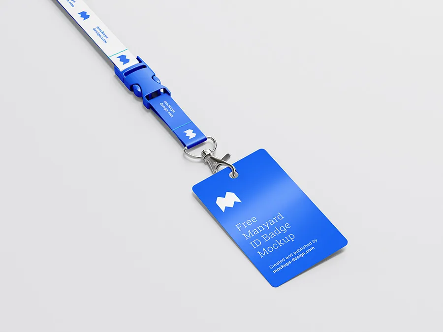 Free ID Card Holder and Lanyard Mockup Image 1 Designers Lab