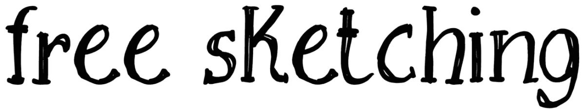 Free Sketching Font 1