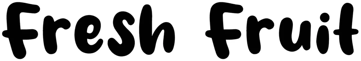 Fresh Fruit Font 1