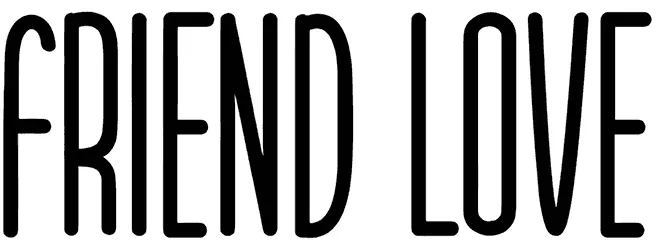 Friend Love Font 1