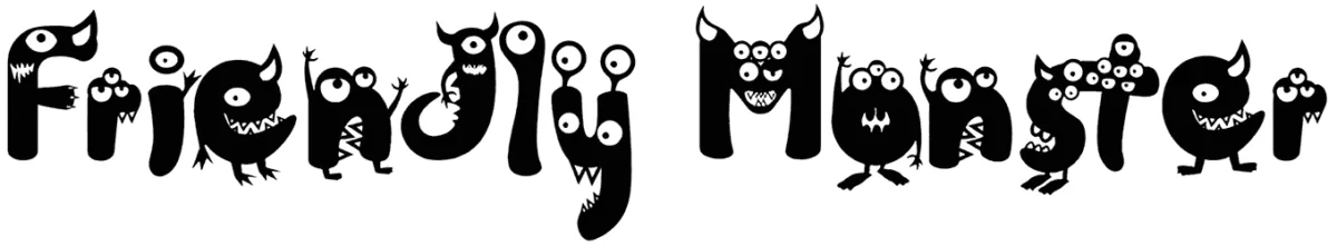 Friendly Monster Font 1