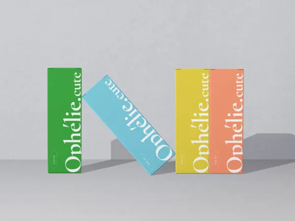 Front Scene of 4 Paper Boxes Mockup 1
