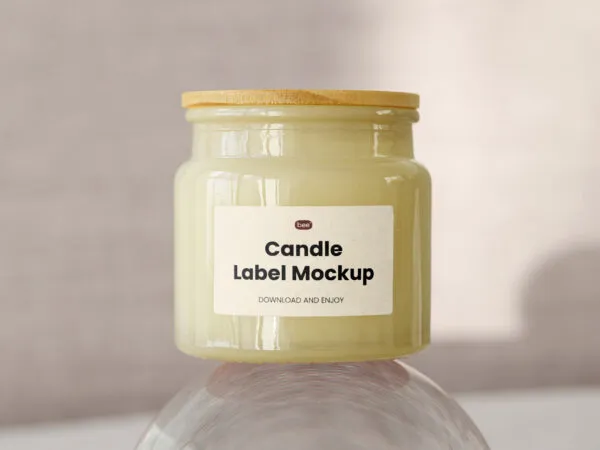 Front Shot of Jar Mockup on Glass Ball 1