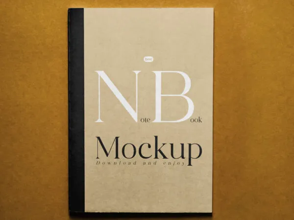Front Showcase of Notebook Mockup 1