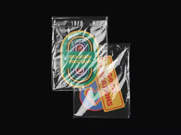 Front Sight of 2 Foils with Stickers Mockup 1