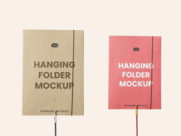 Front Sight of 2 Hanging Folders Mockup 1