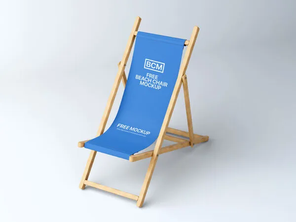 Front Sight of Beach Chair Branding Mockup 1