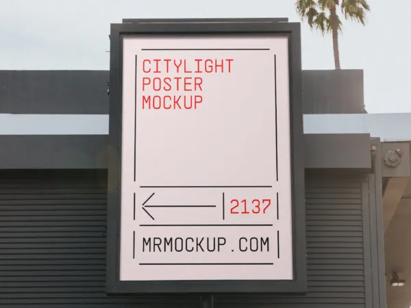 Front Sight of Citylight Poster Mockup 1