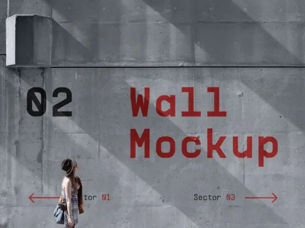 Front Sight of Concrete Wall Mockup 1