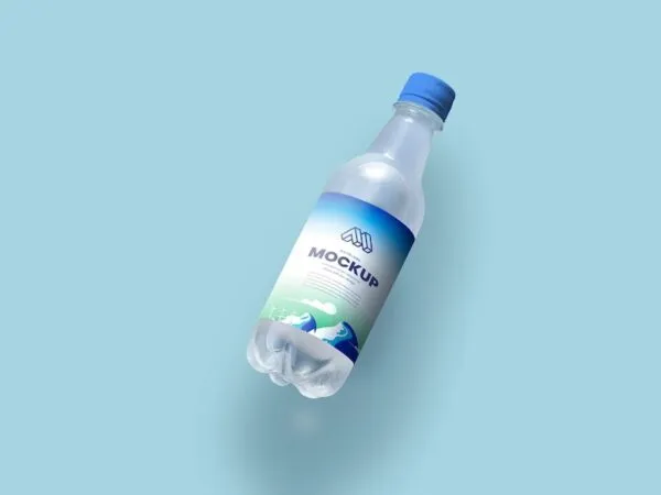 Front Sight of Cool Water Bottle Mockup 1