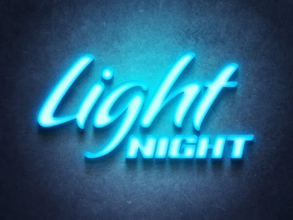 Front Sight of Debossed Frozen Light Logo Mockup Text Effect 1
