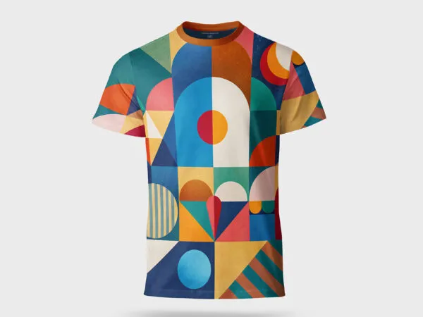 Front Sight of Mens T Shirt Mockup 1