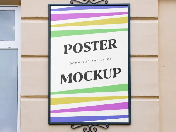 Front Sight of Metal City Poster Frame Mockup 1