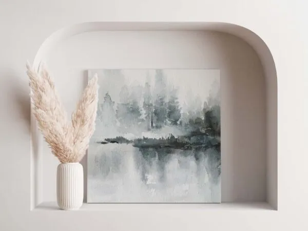 Front Sight of Minimalist Interior Canvas Mockup 1