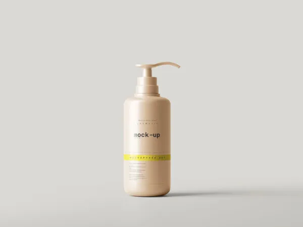 Front Sight of Pump Dispenser Bottle Mockup 1