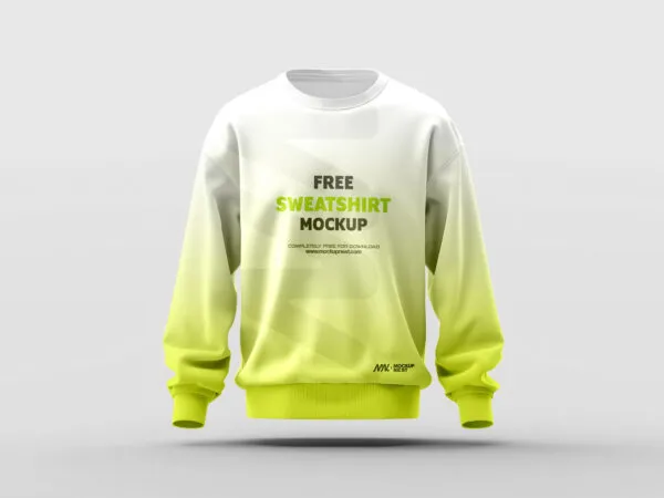 Front Sight of Sweatshirt Mockup 1