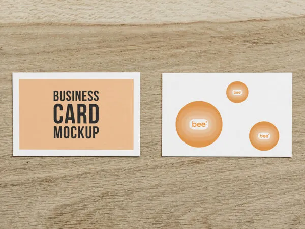 Front View Business Card Mockups 1