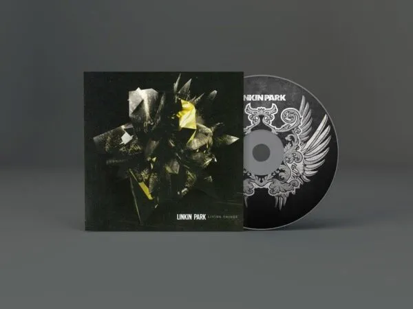 Front View CD Artwork Mockup Including CD and its Cover 1
