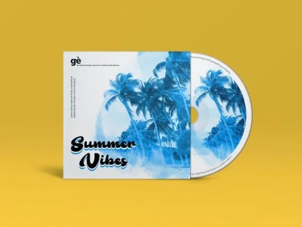 Front View CD Cover Art Mockup 1