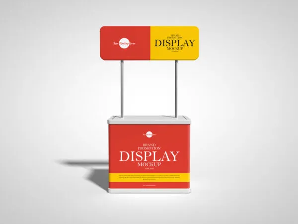 Front View Display Stand Mockup 1