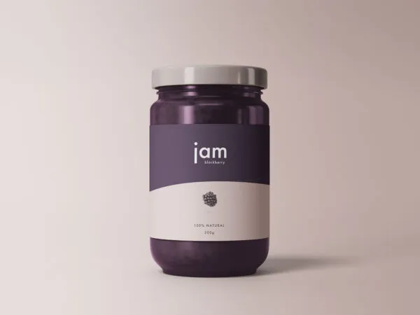 Front View Jam Jar Mockup 1