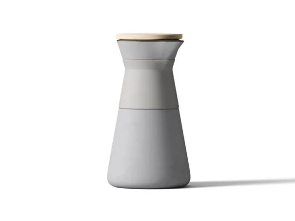 Front View Jug Mockup with Wooden Cap 1
