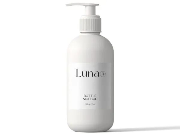 Front View Liquid Dispenser Bottle Mockup 1