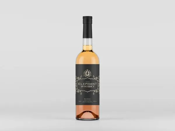 Front View Liquor Bottle Mockup 1