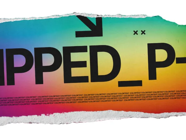 Front View Paper with Ripped Borders Mockup 1