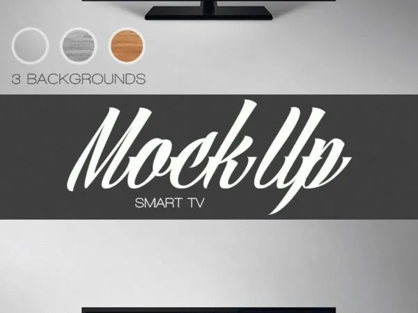 Front View Smart TV Mockup 1