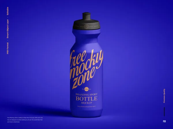 Front View Sport Bottle Mockup 1