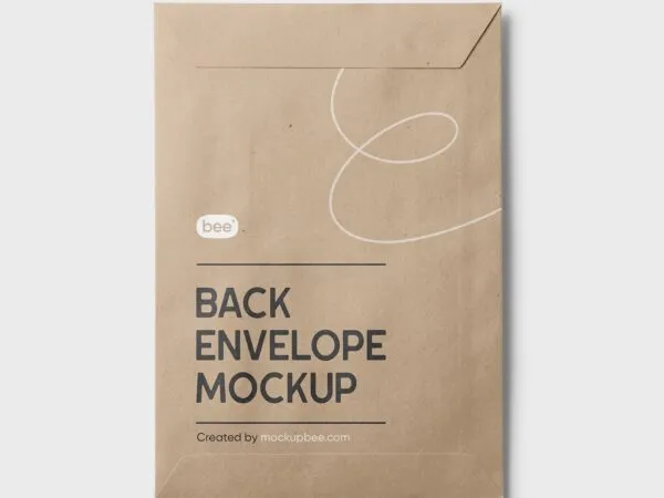 Front View of Back Envelope Mockup 1