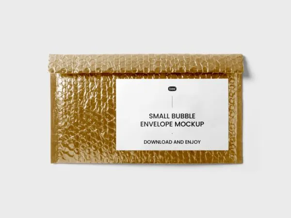 Front View of Classy Small Bubble Envelope Mockup 1