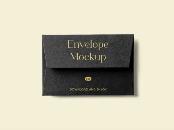 Front View of Elegant Envelope Mockup 1