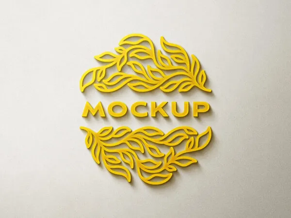 Front View of Logo Mockup 1