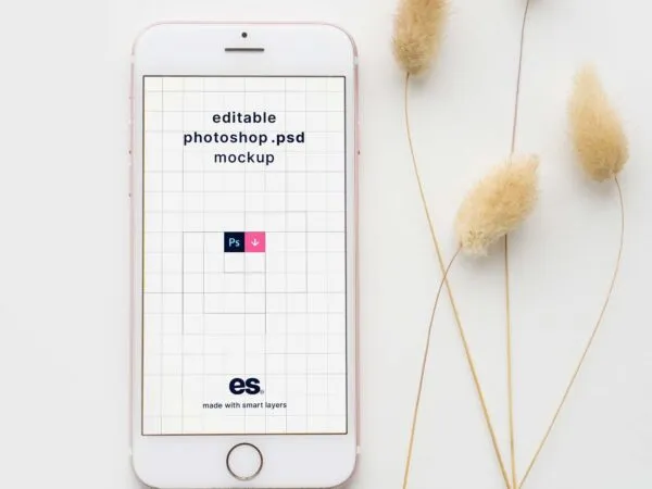 Front View of Neat iPhone Mockup Featuring Artistic Set 1