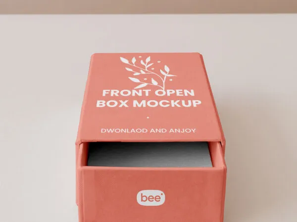 Front View of Open Box Mockup 1