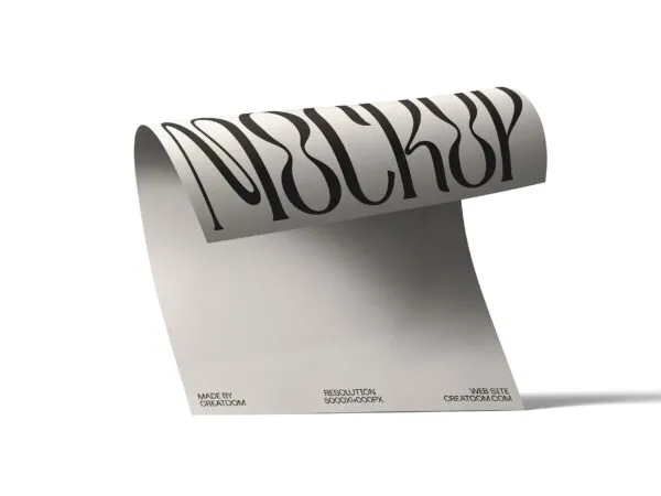 Front View of Paper Mockup 1