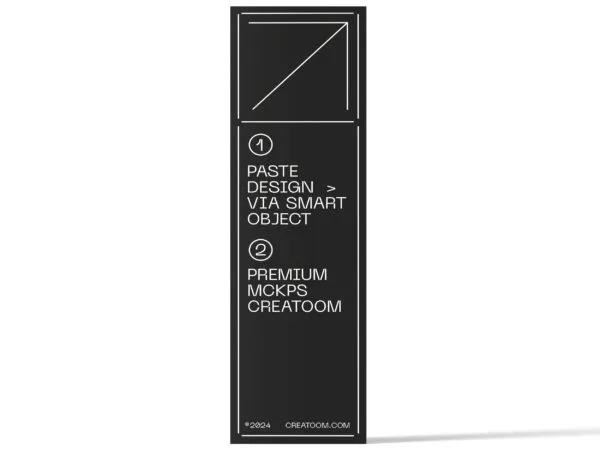 Front View of Signboard Display Poster Mockup 1