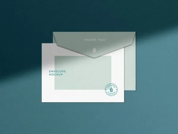 Front View of Simple Envelope Mockup 1