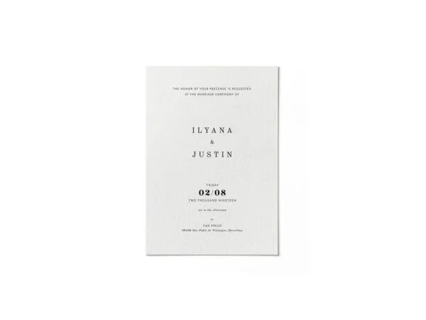 Front View of Simple Paper Mockup 1
