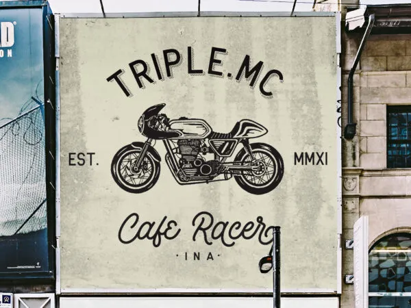 Front View of Square Billboard Mockup 1