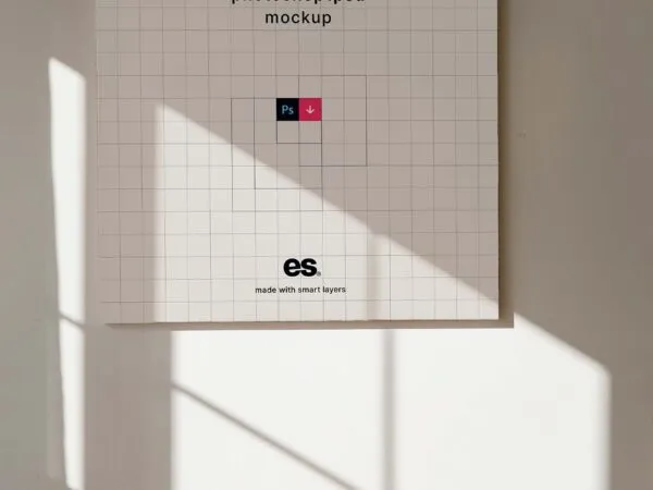 Front View of Square Canvas Mockup on Sunbeam Aura 1